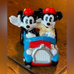 Vintage Disney Mickey & Minnie Mouse Driving Car Figurine Schmid Original Box